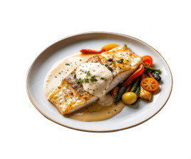 Filete de Pescado en Salsa Bechamel